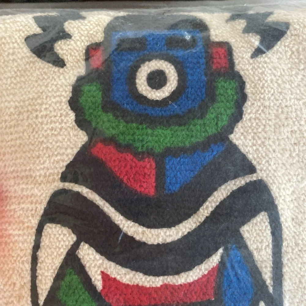 70’s Vintage Native American Print XL Custom Plush Velour-Terrycloth Towel
